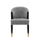 Manhattan Comfort Modern Ola Boucle Dining Chair in Grey-Modern Room Deco