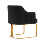 Manhattan Comfort Modern Edra Leatherette  Dining Armchair in Black