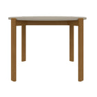 Manhattan Comfort Mid-Century Modern Gales Round 46.54 Dining Table with Solid Wood Legs in Greige