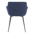 Moes Ronda Arm Chair Blue-M2 - Dining Chairs
