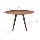 Moes Dover Dining Table Small Walnut - Dining Tables