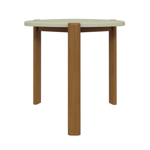 Manhattan Comfort Mid-Century Modern Gales End Table with Solid Wood Legs in Pistachio Green-Modern Room Deco