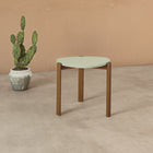 Manhattan Comfort Mid-Century Modern Gales End Table with Solid Wood Legs in Pistachio Green