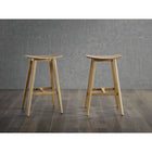 Eco Ridge by Bamax TIGRIS Bamboo 26 Counter Height Stool - Caramelized with Exotic Tiger (Set of 2) - Stools