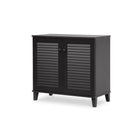 Baxton Studio Coolidge Espresso Shoe-Storage Cabinet - Entryway Furniture