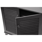 Baxton Studio Coolidge Espresso Shoe-Storage Cabinet - Entryway Furniture