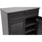 Baxton Studio Harding Espresso Shoe-Storage Cabinet - Entryway Furniture
