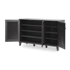 Baxton Studio Warren Espresso Shoe-Storage Cabinet - Entryway Furniture