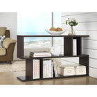 Baxton Studio Goodwin 2-Level Dark Brown Modern Bookshelf - Living Room Furniture