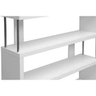 Baxton Studio Barnes White Three-Shelf Modern Bookcase - Living Room Furniture