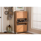 Baxton Studio Simms Maple Modern Shoe Cabinet - Entryway Furniture