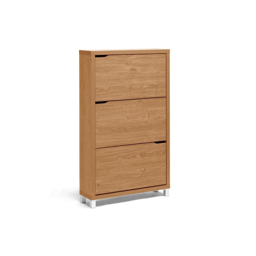 Baxton Studio Simms Maple Modern Shoe Cabinet - Entryway Furniture
