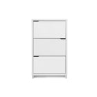Baxton Studio Simms White Modern Shoe Cabinet - Entryway Furniture