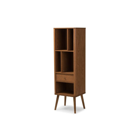 Baxton Studio Ellingham Mid-century Retro Modern 1-drawer Sideboard Storage Cabinet Bookcase Organizer - Living Room Furniture