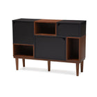 Baxton Studio Anderson Mid-century Retro Modern Oak and Espresso Wood Sideboard Storage Cabinet - Living Room Furniture