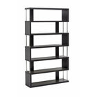 Baxton Studio Barnes Dark Brown Six-Shelf Modern Bookcase - Living Room Furniture