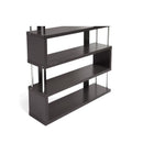 Baxton Studio Barnes Dark Brown Six-Shelf Modern Bookcase - Living Room Furniture