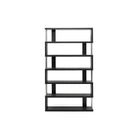 Baxton Studio Barnes Dark Brown Six-Shelf Modern Bookcase - Living Room Furniture