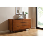 Greenington Currant Six Drawer Double Dresser Amber - Drawers & Dressers