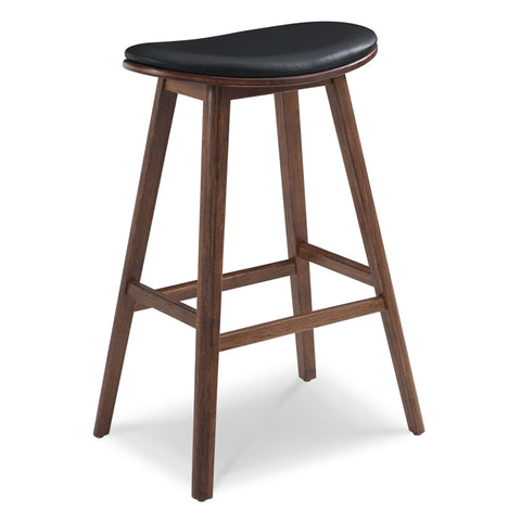 Greenington CORONA Bamboo 26 Counter Height Stool with Leather Seat- Exotic (Set of 2) - Stools