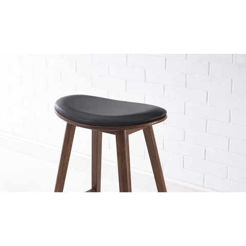 Greenington CORONA Bamboo 26 Counter Height Stool with Leather Seat- Exotic (Set of 2) - Stools