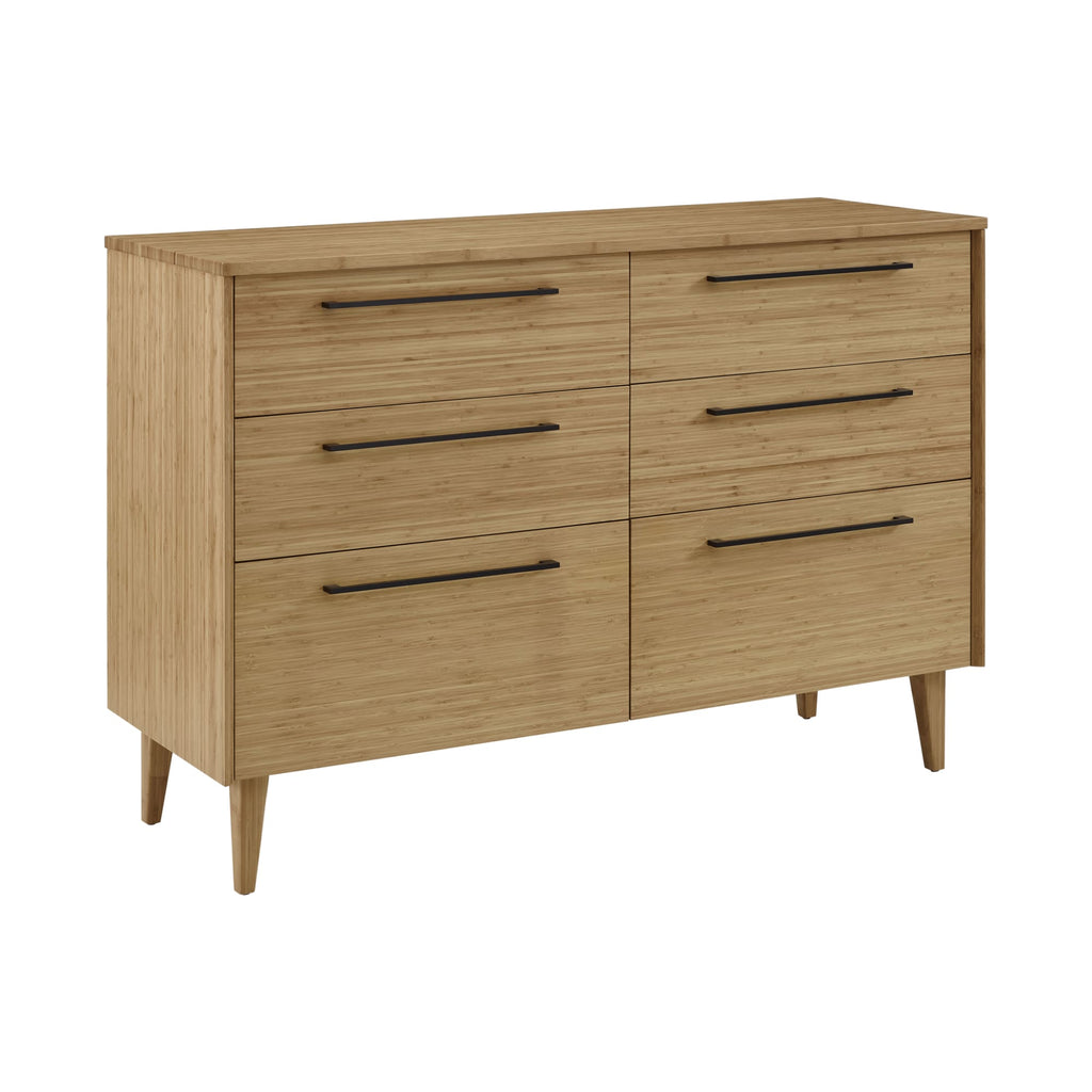 Greenington SIENNA Bamboo Six Drawer Dresser - Caramelized - Drawers & Dressers