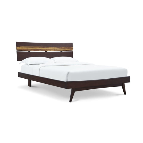 Greenington AZARA Bamboo Queen Platform Bed - Sable with Exotic Tiger - Bedroom Beds