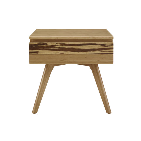 Greenington AZARA Bamboo Nightstand - Caramelized with Exotic Tiger - Nightstand