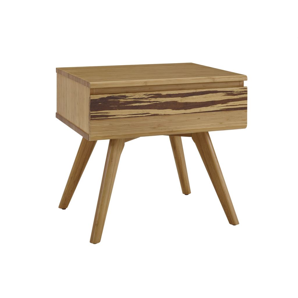 Greenington AZARA Bamboo Nightstand - Caramelized with Exotic Tiger - Nightstand