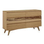 Greenington 5pc AZARA Bamboo Eastern King Platform Bedroom Set - Caramelized with Exotic Tiger - Bedroom