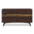 Greenington AZARA Bamboo Six Drawer Dresser - Sable with Exotic Tiger - Drawers & Dressers