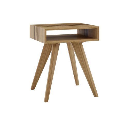 Greenington AZARA Bamboo End Table - Caramelized with Exotic Tiger - End Table