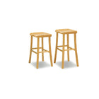 Greenington TULIP Bamboo 30 Bar Height Stool - Caramelized (Set of 2) - Stools