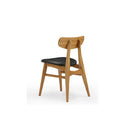 Greenington CASSIA Bamboo Dining Chair with Leather Seat - Caramelized (Set of 2) - Dining Chairs