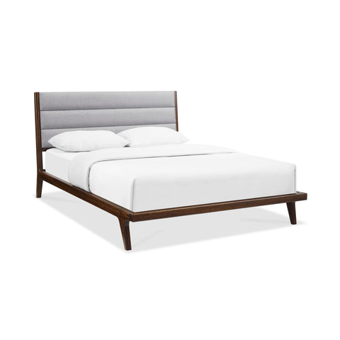 Greenington MERCURY Bamboo Upholstered Queen Platform Bed - Exotic - Bedroom Beds