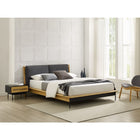 Greenington Santa Cruz Queen Platform Bed with Fabric Wheat - Bedroom Beds