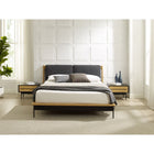 Greenington Santa Cruz Cal King Platform Bed with Fabric Wheat - Bedroom Beds