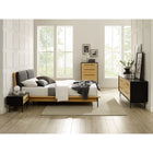 Greenington Santa Cruz Queen Platform Bed with Fabric Wheat - Bedroom Beds