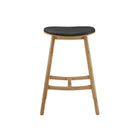 Greenington SKOL Bamboo 26 Counter Height Stool with Leather Seat - Caramelized (Set of 2) - Stools