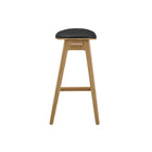 Greenington SKOL Bamboo 26 Counter Height Stool with Leather Seat - Caramelized (Set of 2) - Stools