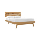 Greenington AZARA Bamboo Queen Platform Bed - Caramelized with Exotic Tiger - Bedroom Beds