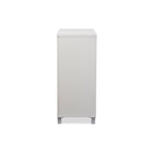 Baxton Studio Marcy Modern and Contemporary White Wood Entryway Handbags or School Bags Storage Sideboard Cabinet - Entryway Furniture