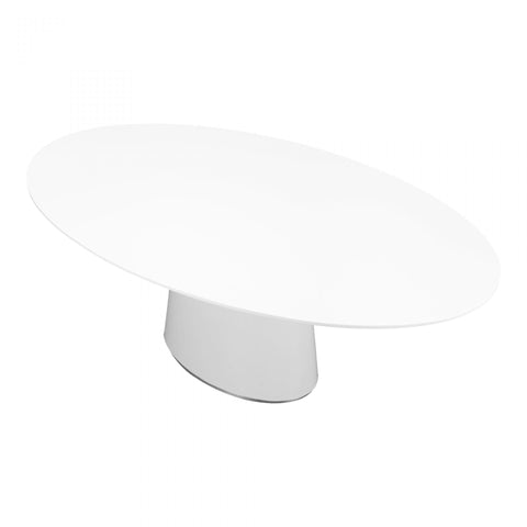 Moes Otago Oval Dining Table White - Dining Tables