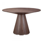 Moes Otago Dining Table Round Walnut - Dining Tables