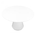 Moes Otago Dining Table Round White - Dining Tables