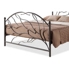 Baxton Studio Zinnia Vintage Industrial Black Finished Metal Queen Size Platform Bed - Bedroom Furniture