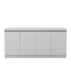 Manhattan Comfort Viennese 62.99 in. 6-Shelf Buffet Cabinet - White Gloss - Dining Tables
