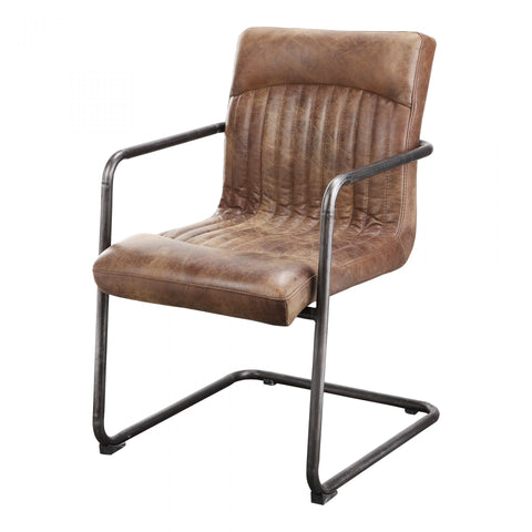 Moes Ansel Arm Chair Light Brown-M2 - Dining Chairs