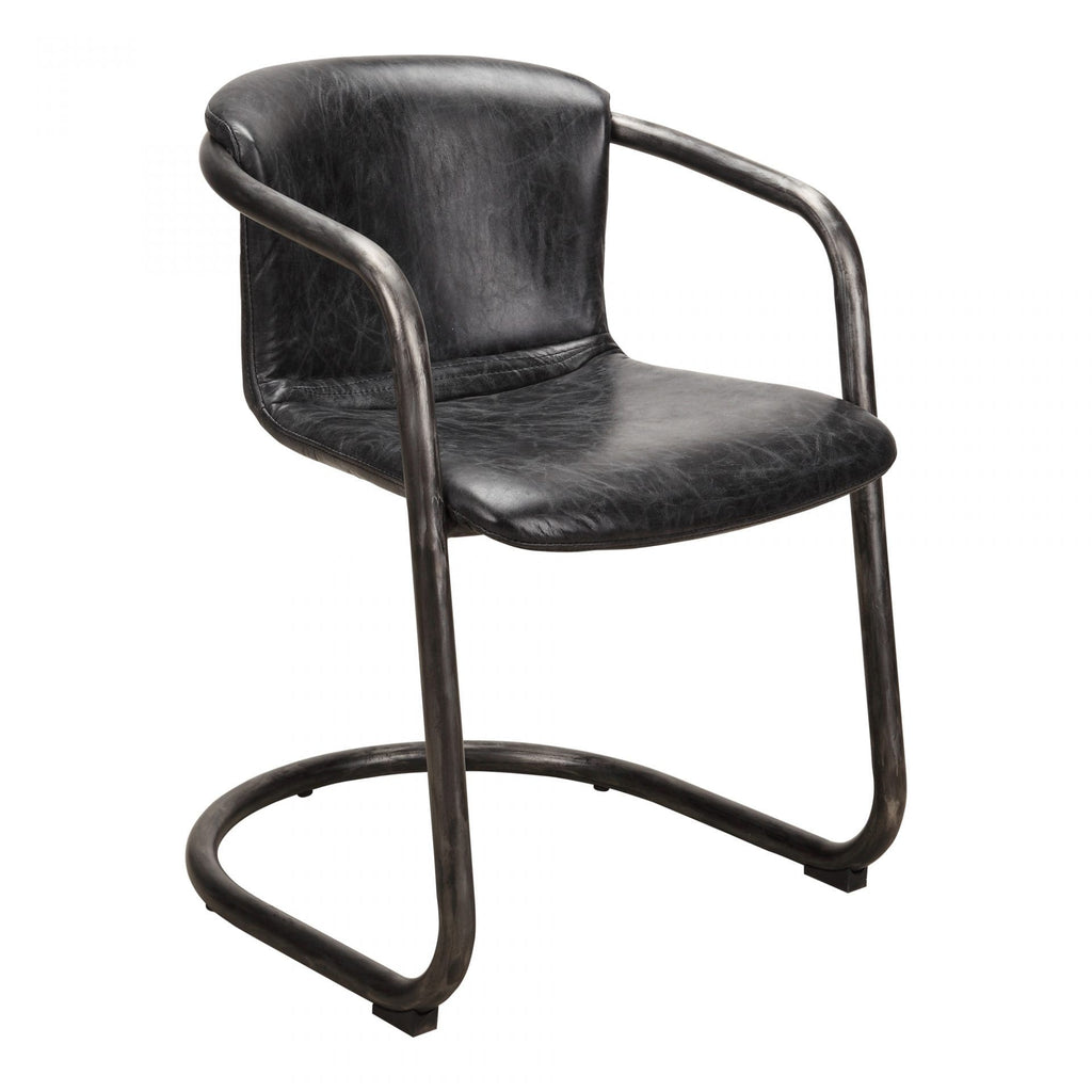 Moes Freeman Dining Chair Antique Black-M2 - Dining Chairs