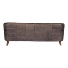 Moes Magdelan Tufted Leather Sofa Antique Ebony - Sofas